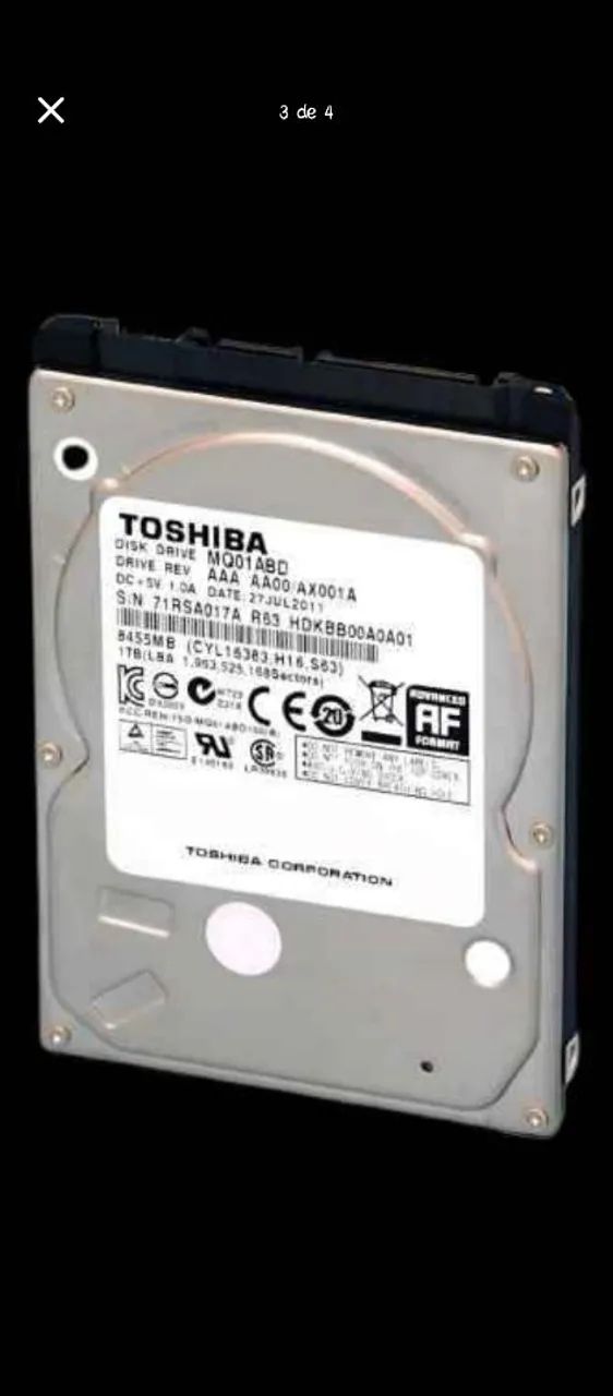 HD Toshiba Internal Slim 2.5" SATA 3 - Compatible with Xbox, Console and Notebook64308139243393121