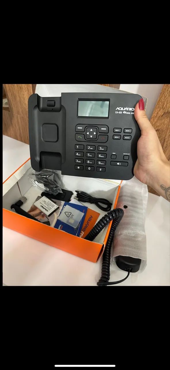 Telefone Celular Rural De CHIP  Mesa Aquário Ca-42s  Desbloqueado Para qualquer Operadora - Foto 2