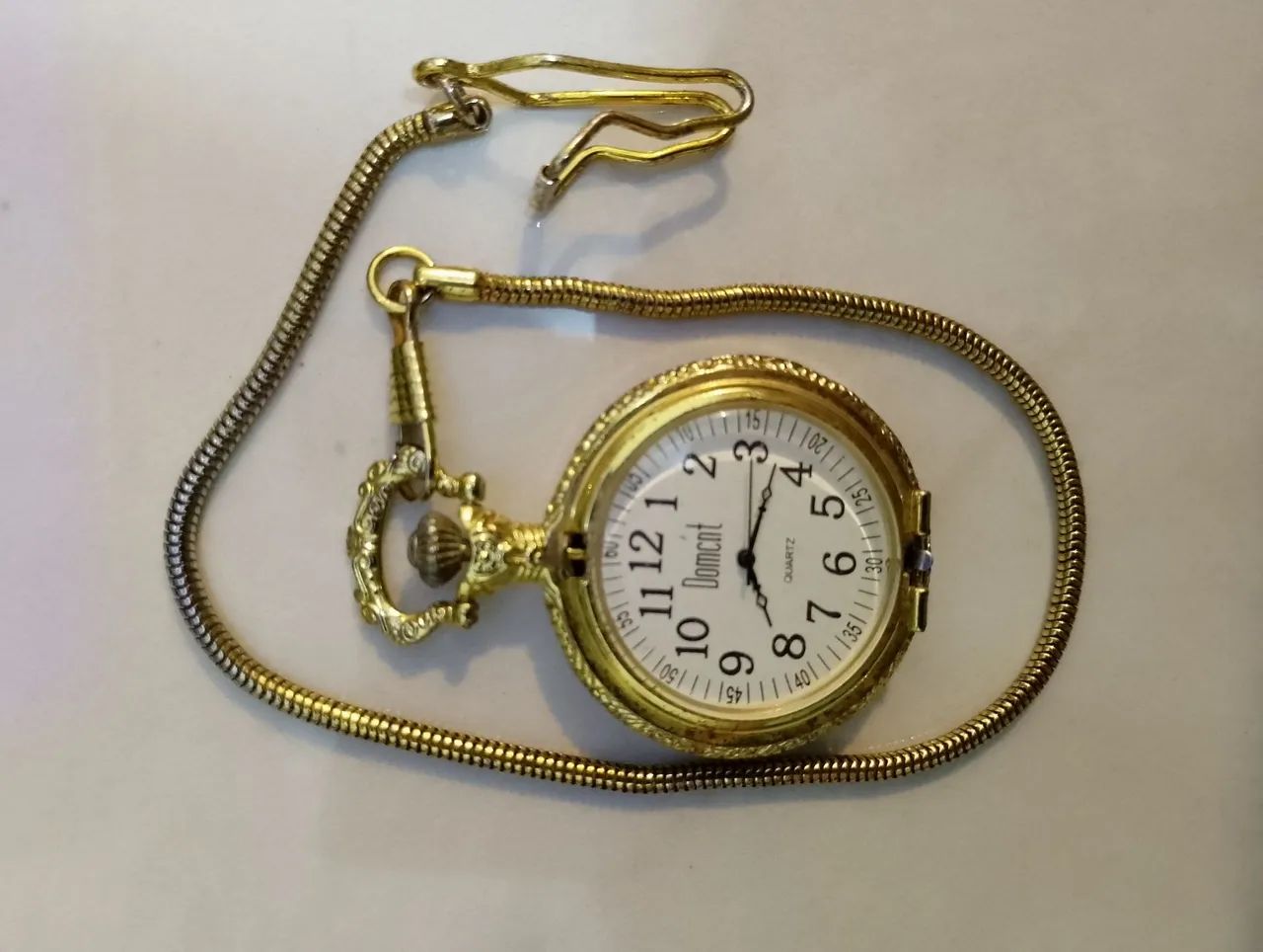 Relógio de bolso Domcnt Quartz vintage - Foto 2
