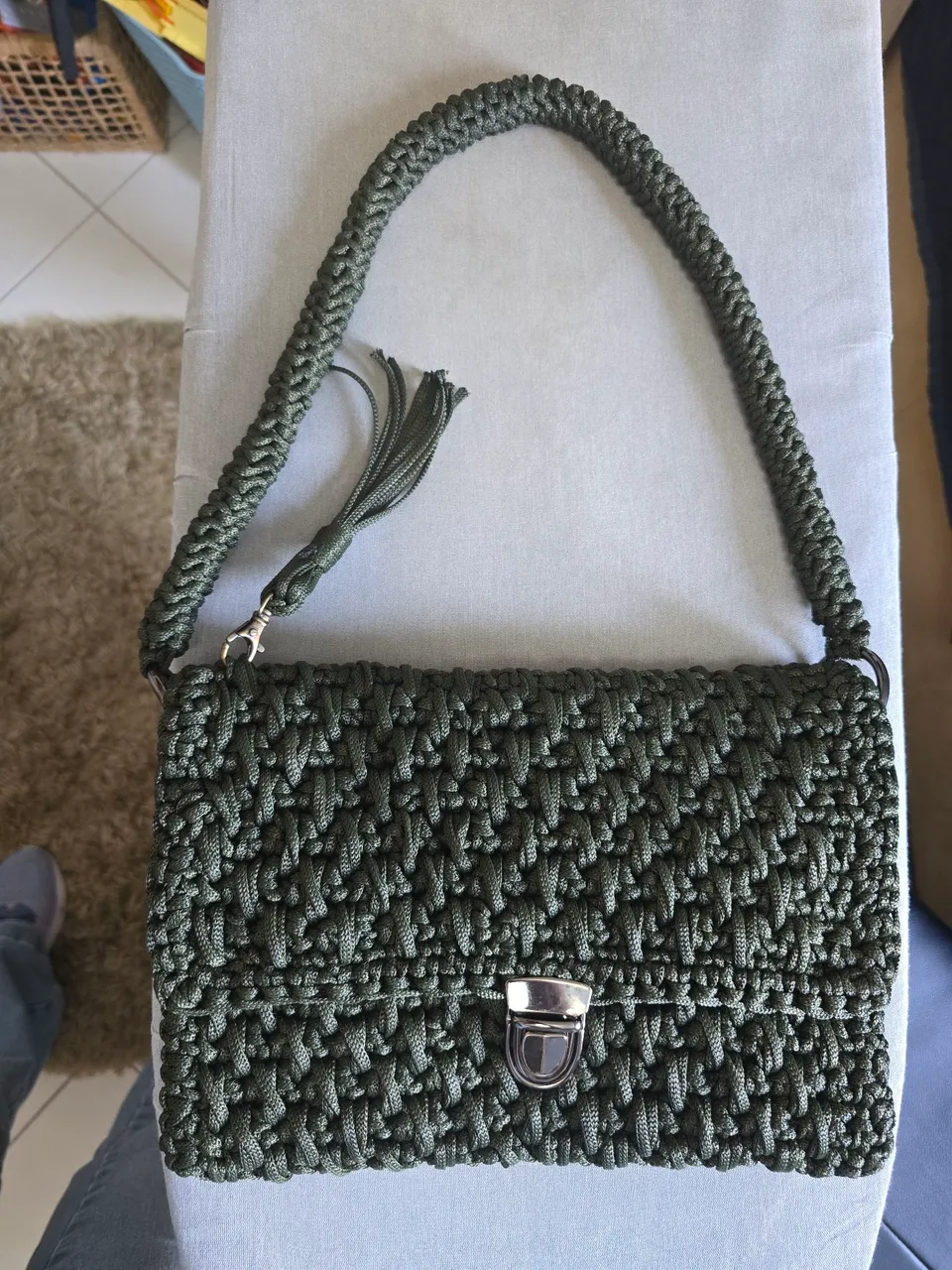 Bolsa Artesanal Verde Militar