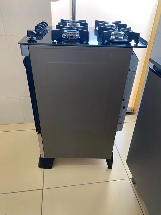 Fogão  Atlas inox mesa de vidro  - Foto 2