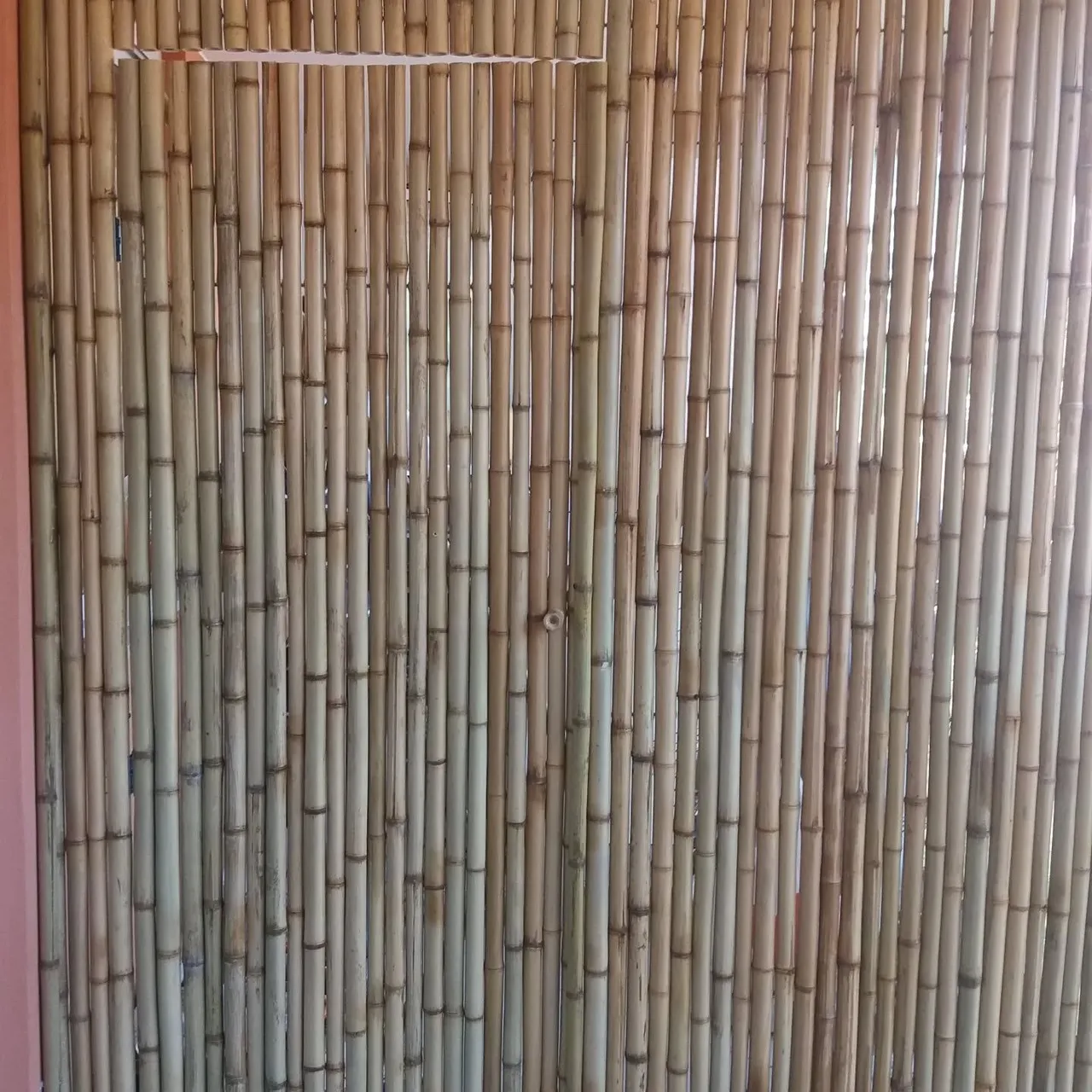 Cerca e tela de bambu para pergolados e decorações