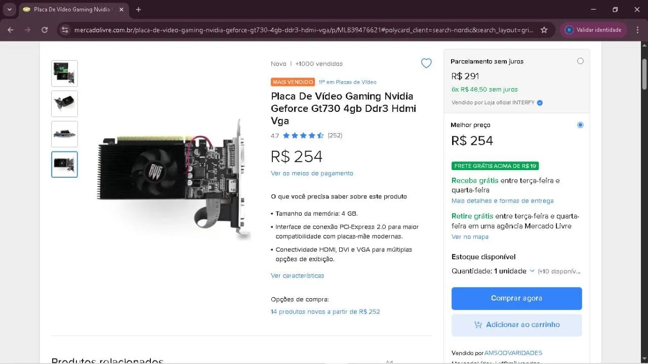 PC a venda64264610594563124