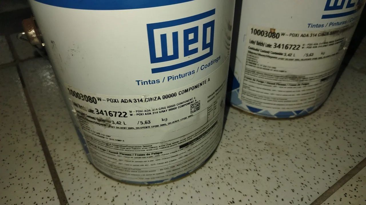 Tinta Epóxi Weg Cinza 00000 Componente A 3,62 L - Foto 5