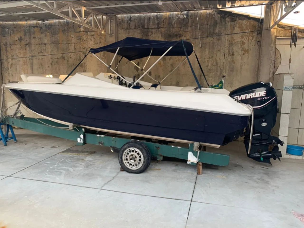 Lancha com motor Evinrude - Ótimo estado! - Foto 2