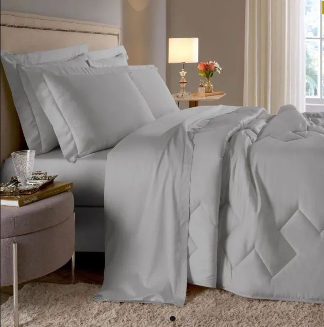 Jogo de Cama Completo 400 Fios 100% algodão King