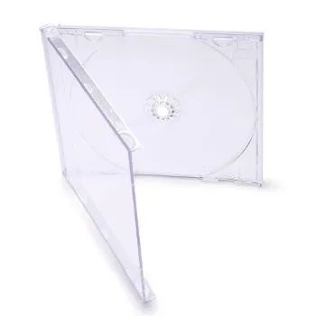 Capinha Box Cd e Dvd acrilico fundo preto e transparente - Foto 3
