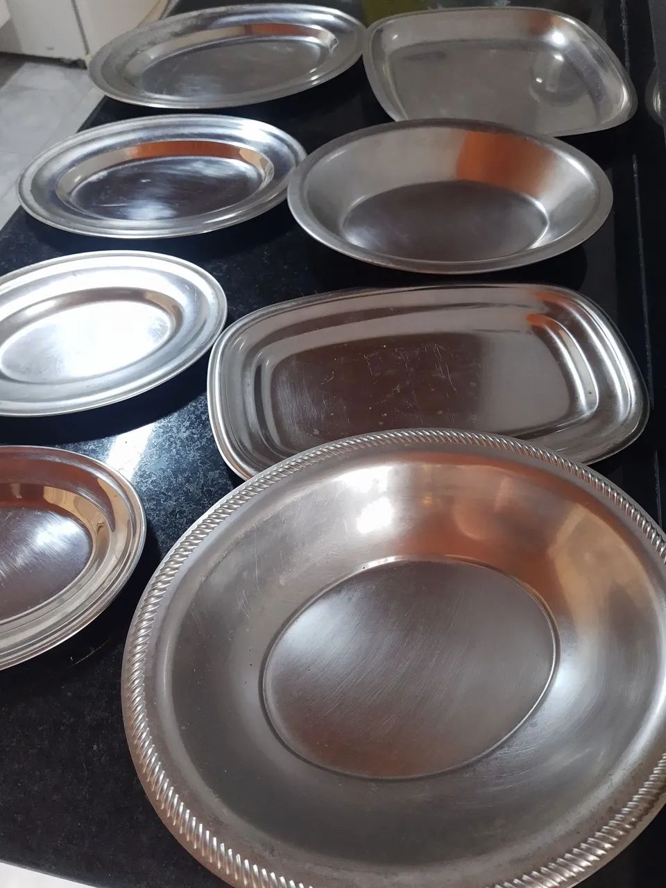 Jogo de Travessas de Aço Inox 10 peças  - Foto 3