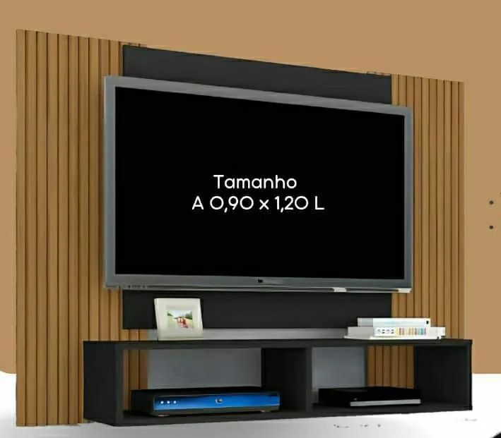 Torra torra! Painel para tv de até 48 polegadas, com montagem de brinde.