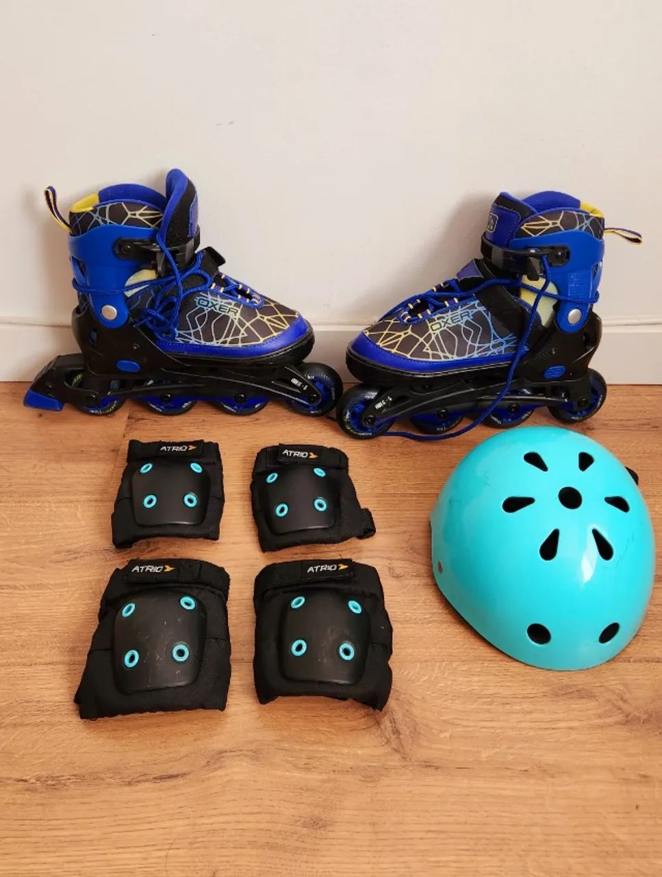 Patins In-line Oxer com Kit de Proteção - Tamanho 39