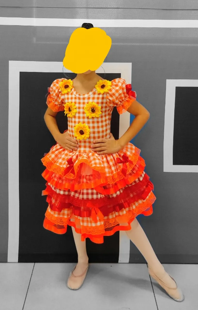 Vestido Junino 6/7 Anos.