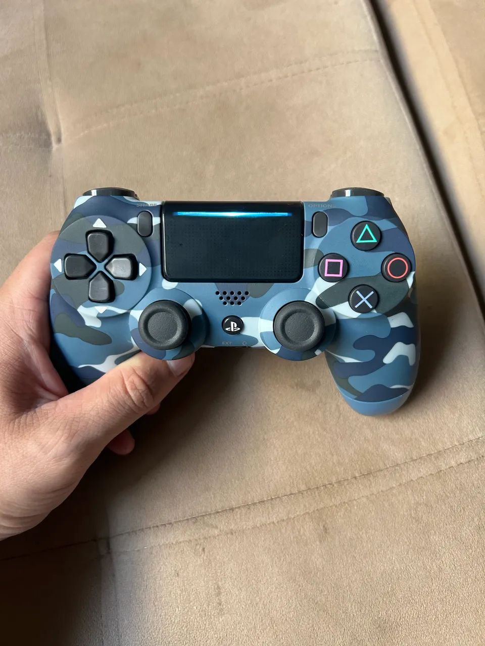 Controle Ps4 Camuflado Azul