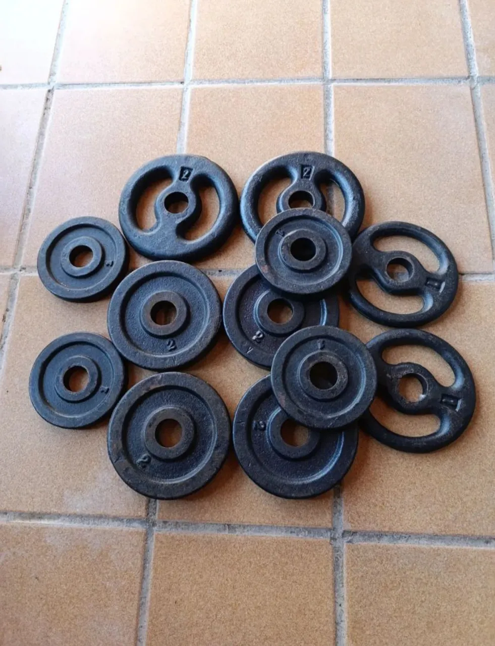 Anilhas de ferro para musculação