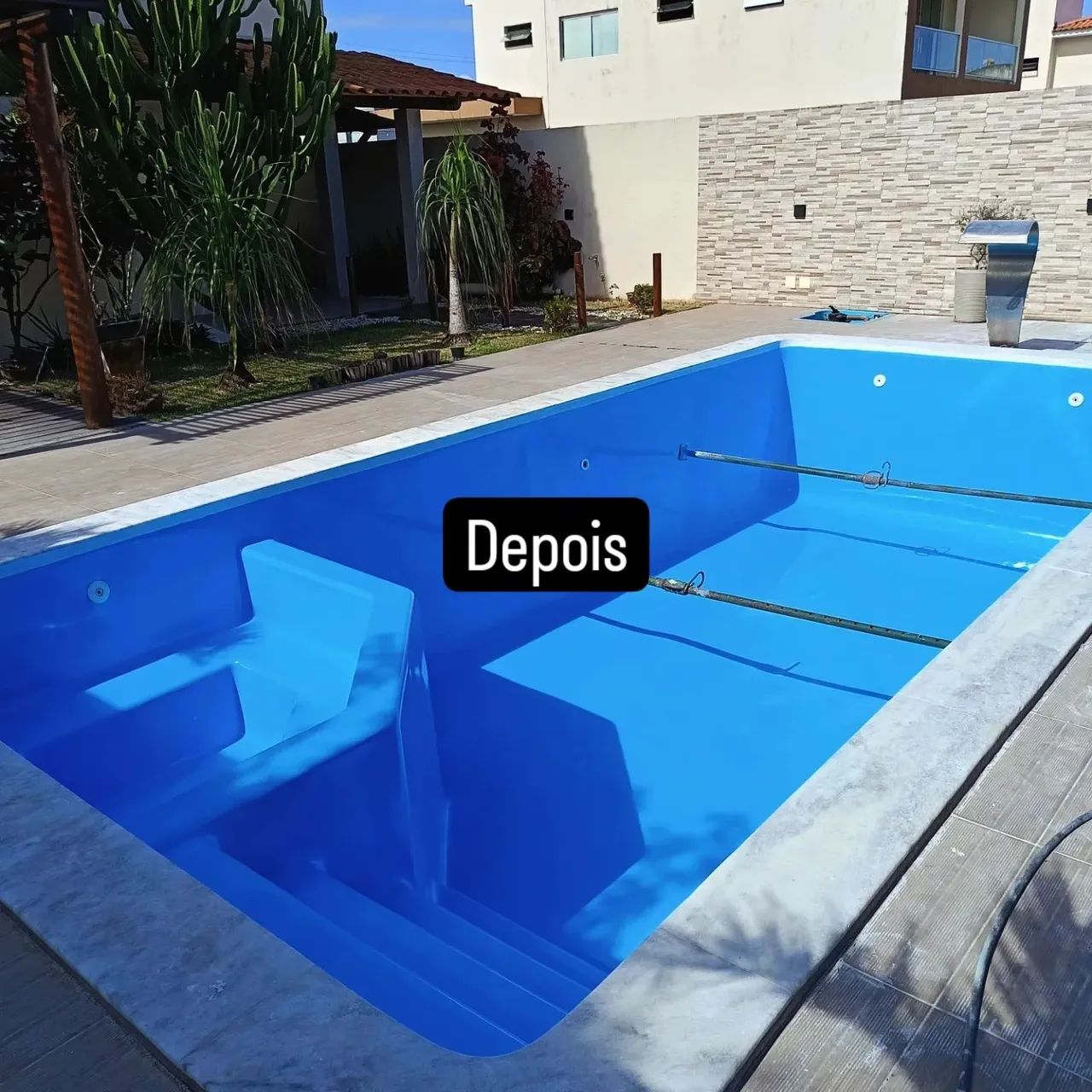 Pintura é Restauração em Piscinas  fibra - Foto 3