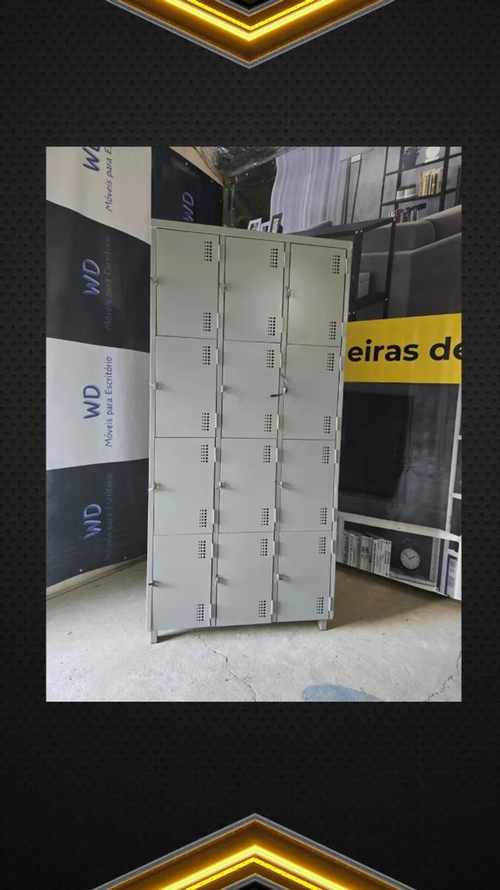 armário para funcionário com 12 portas