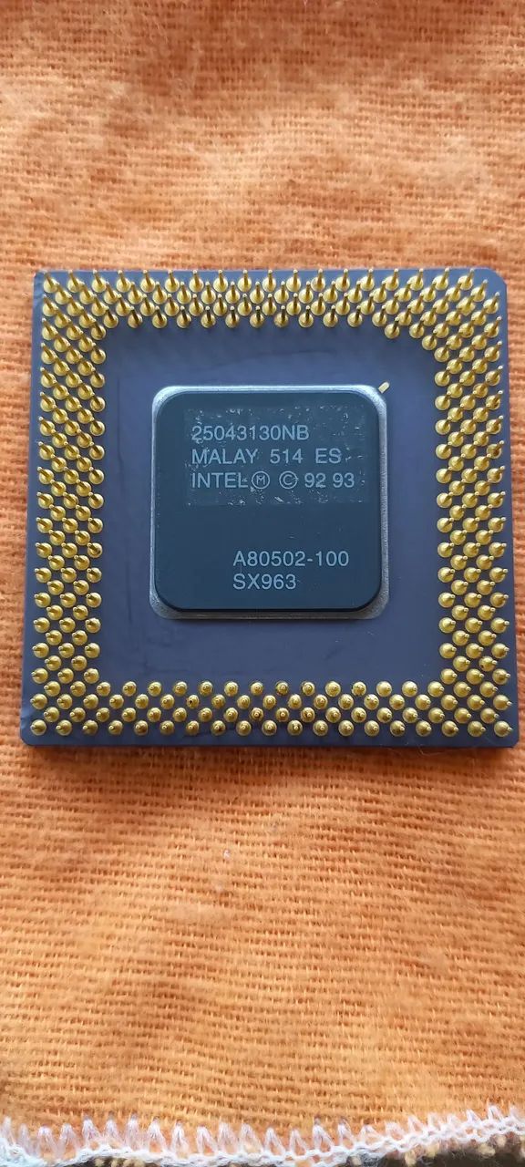 PROCESSADOR DECADAS DE 90 PENTIUM 100MHz PARA COLECIONADORES  - Foto 2