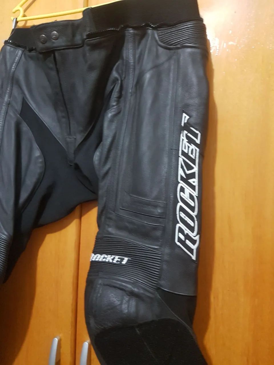 Calça Moto Couro Rocket