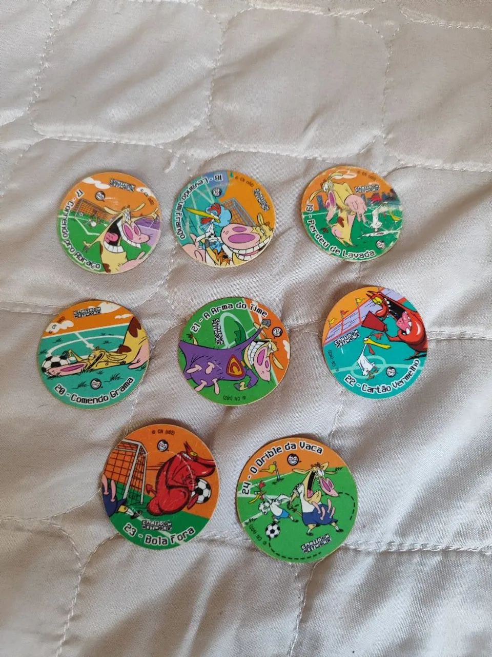 Tazos "Copa Cartoon Network" A vaca e o frango