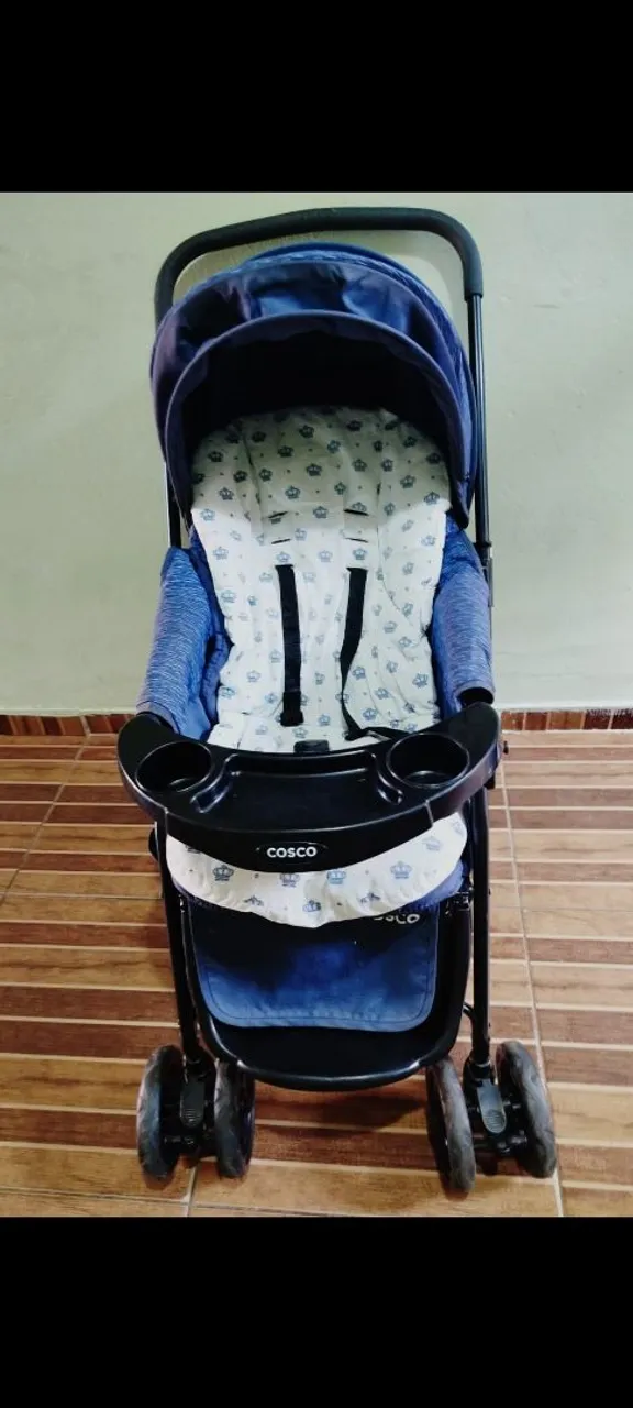 Carrinho de Bebê Cosco Azul