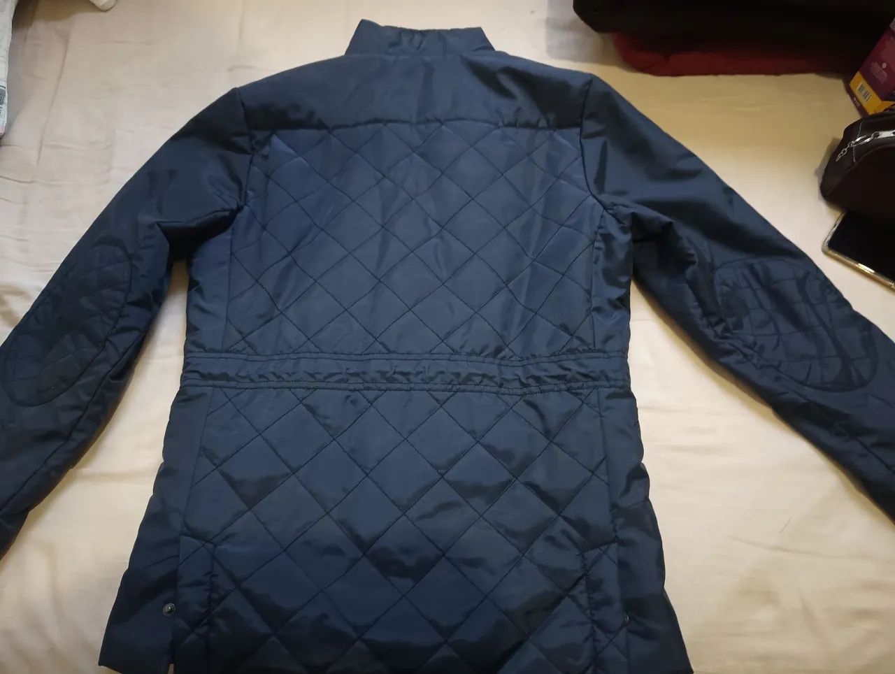 Jaqueta masculina azul marinho acolchoada - Foto 2