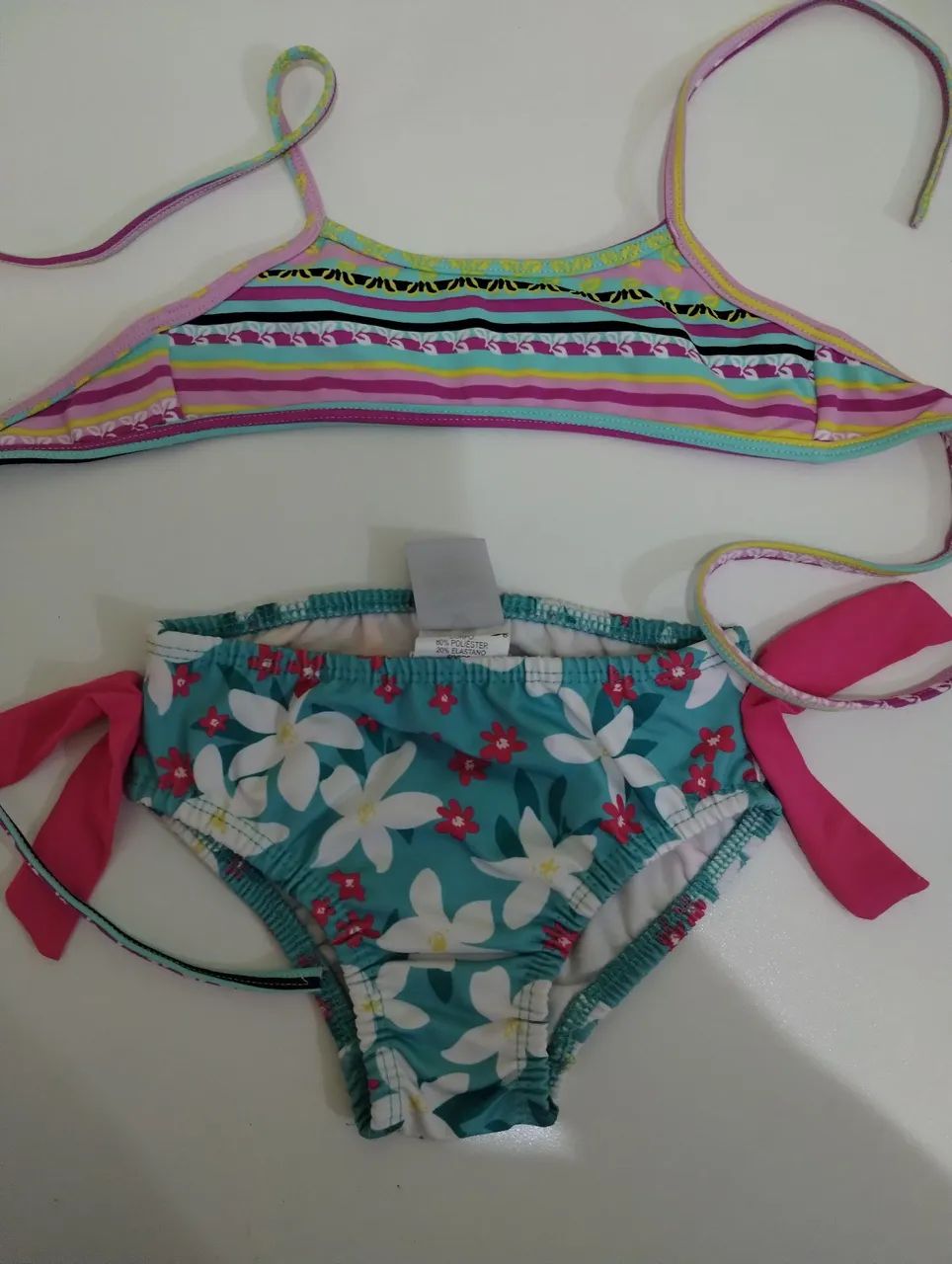 Kit 4 biquínis infantil, tamanhos 1 e 2 , P e G - Foto 5