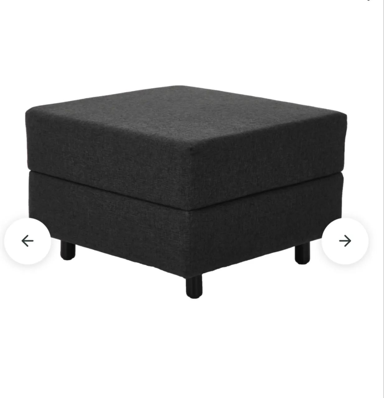 Tokstok Graphite Footrest Chaise Puff467353971249664000