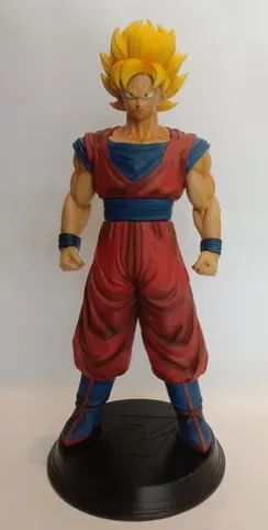 Estátua Goku Com Duas Cabeças Dragon Ball Impressão 3d - Foto 4