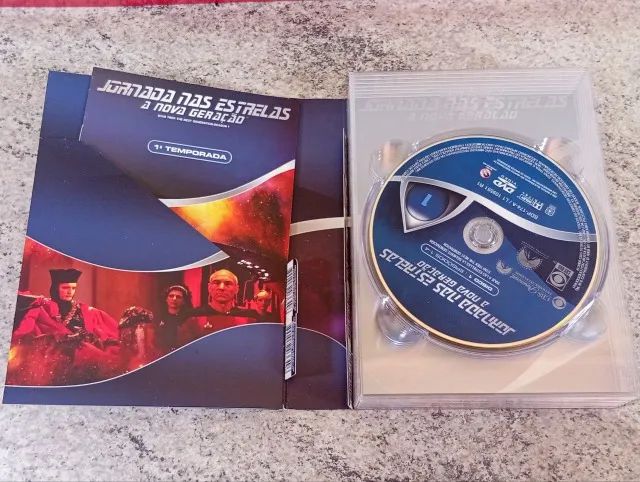 Dvd original Jornada nas Estrelas a Nova geração 1a temporada completa - Foto 2