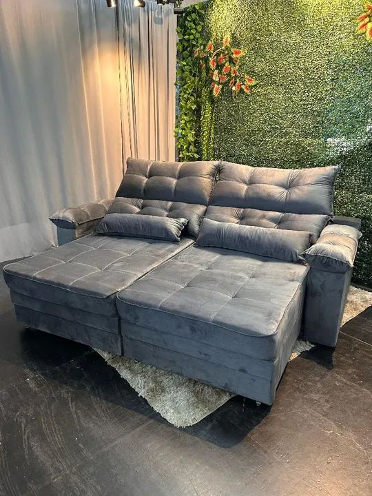 Sofá  Retrátil 3 lugares 2,20