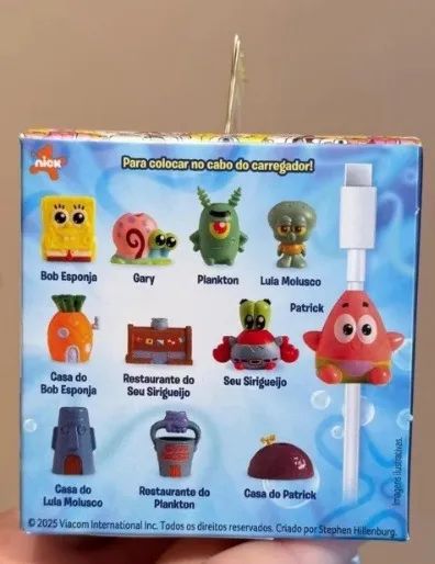 Casa do Lula Molusco: Caixa Surpresa Bob Esponja Cacau Show - Pronta Entrega! - Foto 5