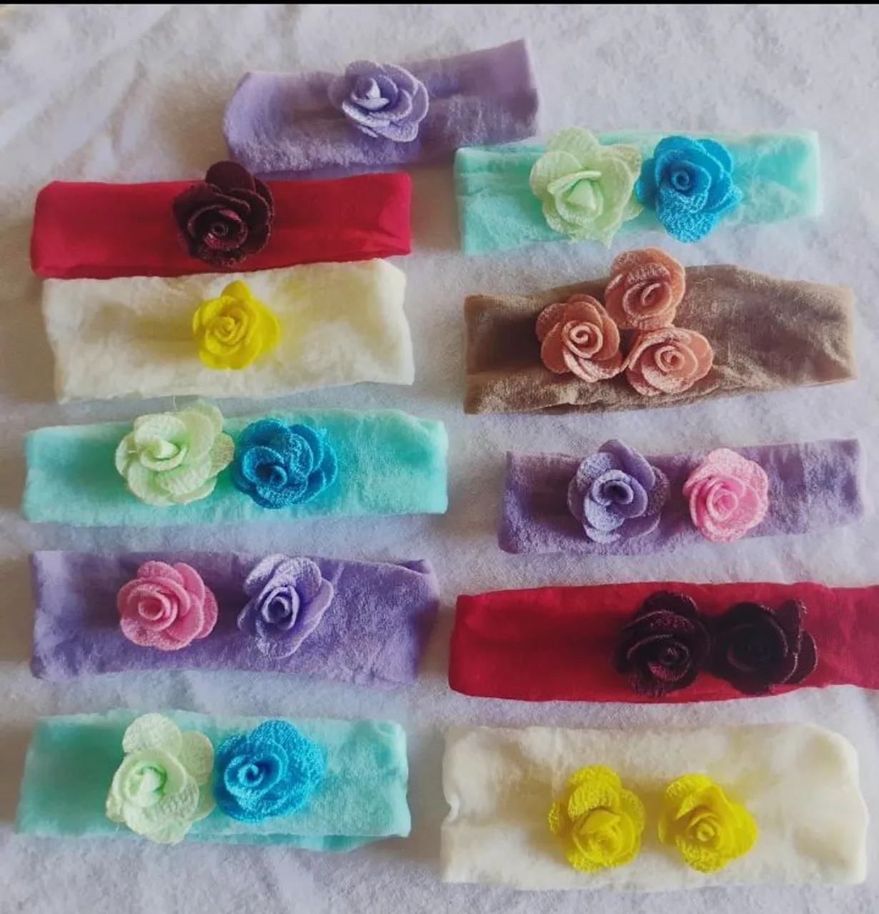 Faixas de cabelo para bebê - 15 peças