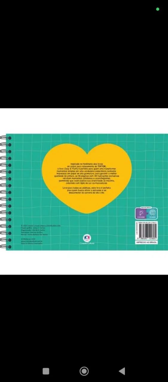 Livro - Cozy and Fluffy Green - Livro de colorir - Foto 2