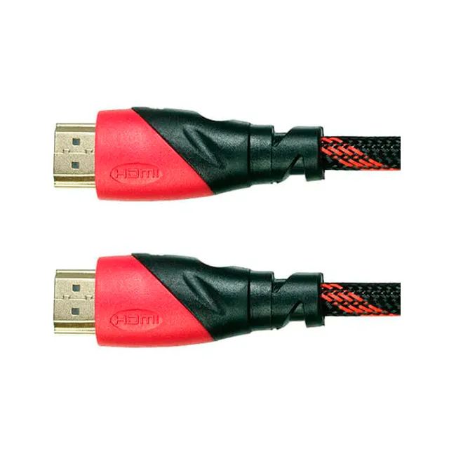 Cabo HDMI Profissional - NOVO, 3metros, 19 Pinos, trançado em tecido