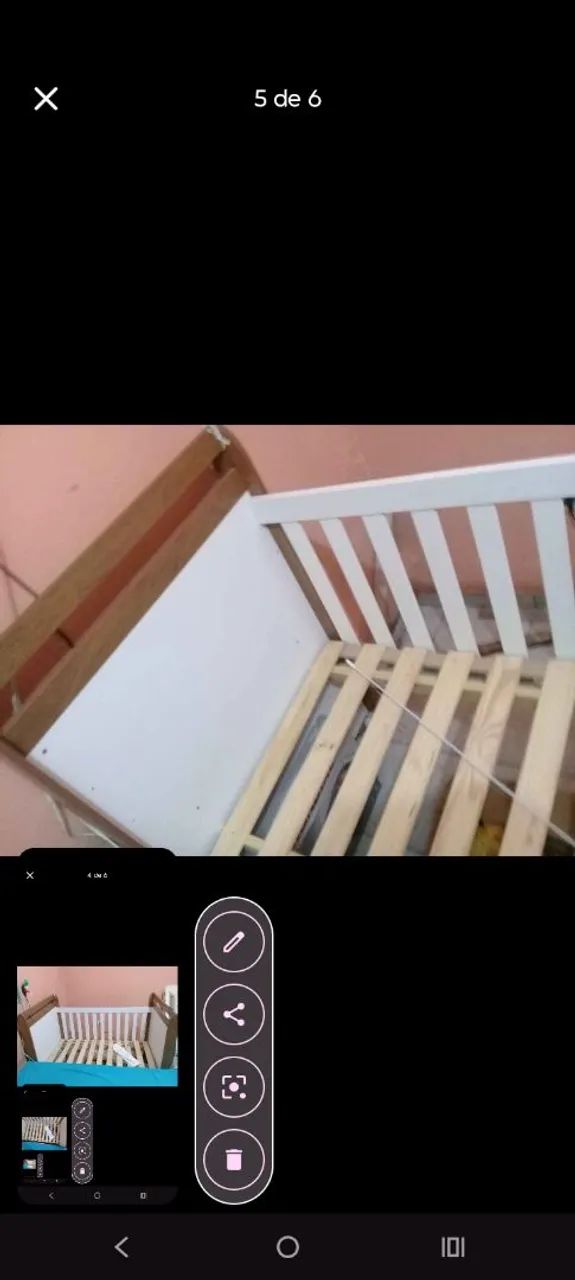 Berço americano que vira caminha  - Foto 2