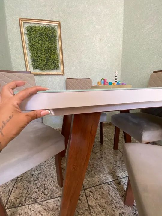 Conjunto de Mesa e Cadeiras para Jantar - Foto 2