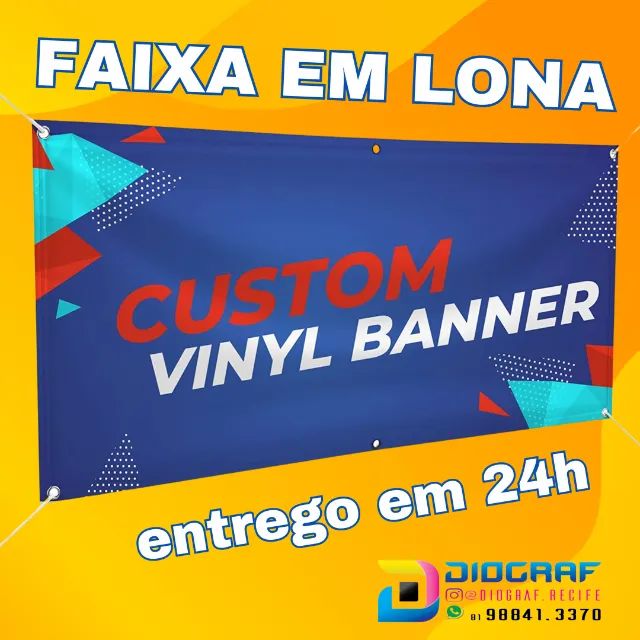 ? Faixas em Lona com Entrega em 24h ?