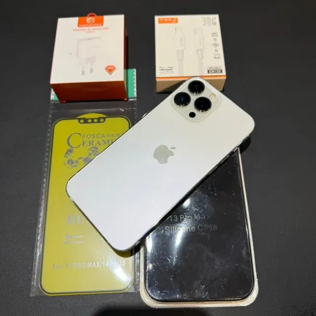 IPhone 13 Pro Max Silver 128GB Nunca mexido! Ótimo estado! Com