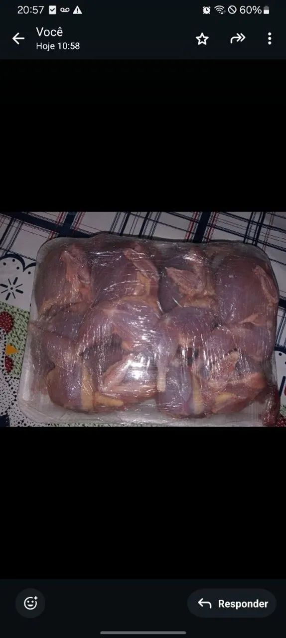 Codornas frescas para consumo