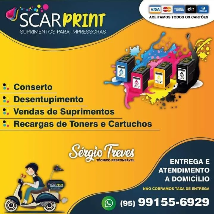 Scarprint venda de tintas toner e cartuchos de impressoras