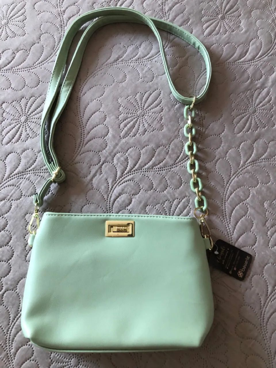 Bolsa de Ombro Verde - Nova - Foto 2