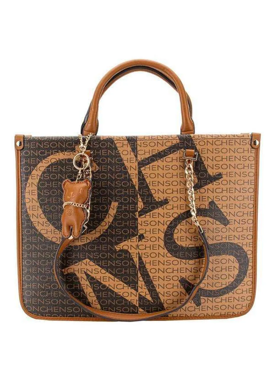 Linda Bolsa de mão feminina - Chenson Max Logo com bolso interno espacosa nova zero