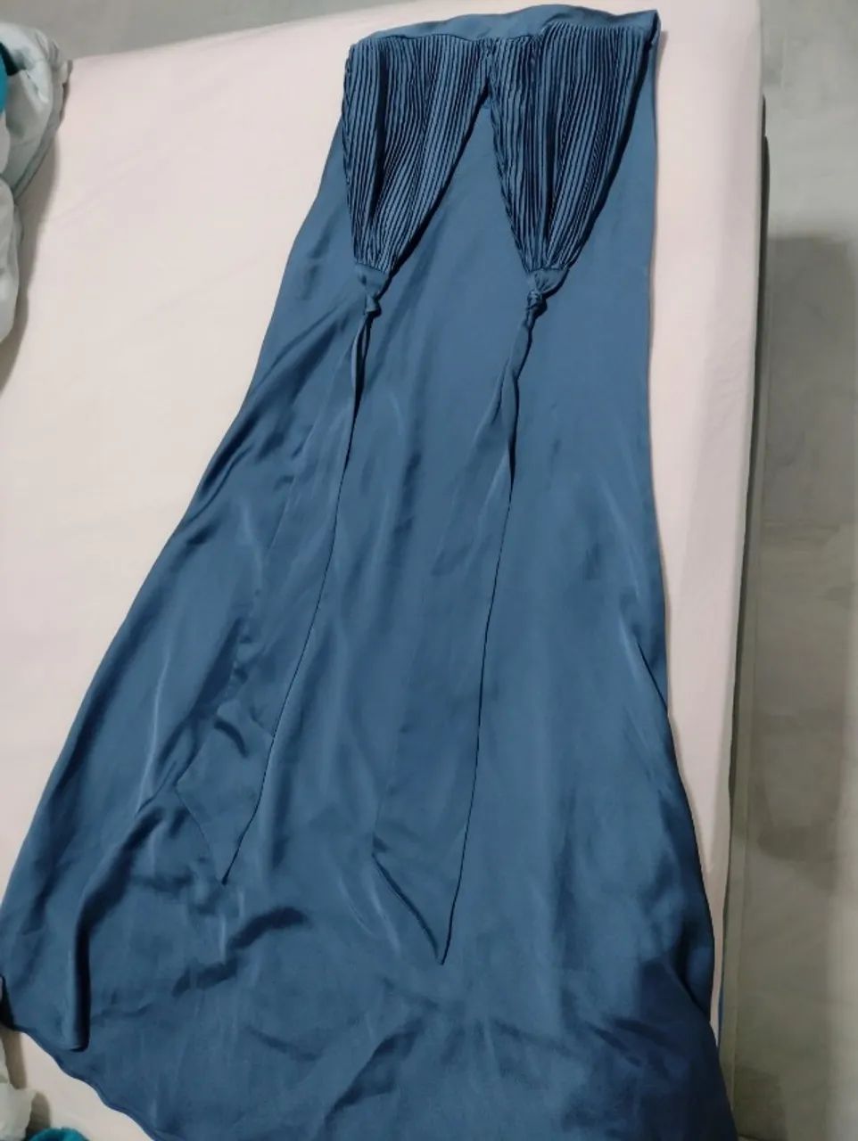 Vestido de festa longo azul - Foto 4