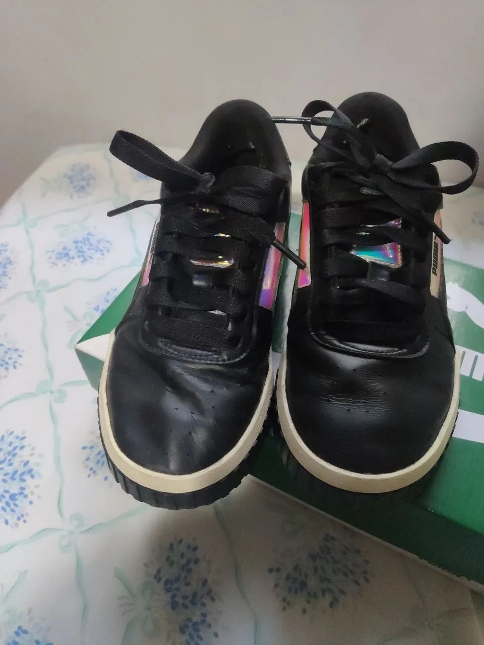 Tênis Puma Feminino Preto Cali Glow n° 35 - Foto 2
