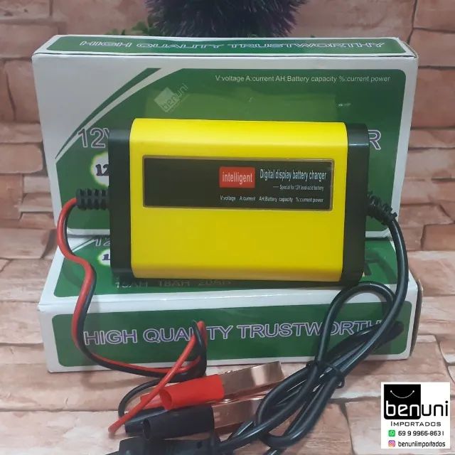 Carregador bateria automotivo 12V 2a display inteligente 12v 7ah 10ah 12ah 15a 18ah 20ah  - Foto 2