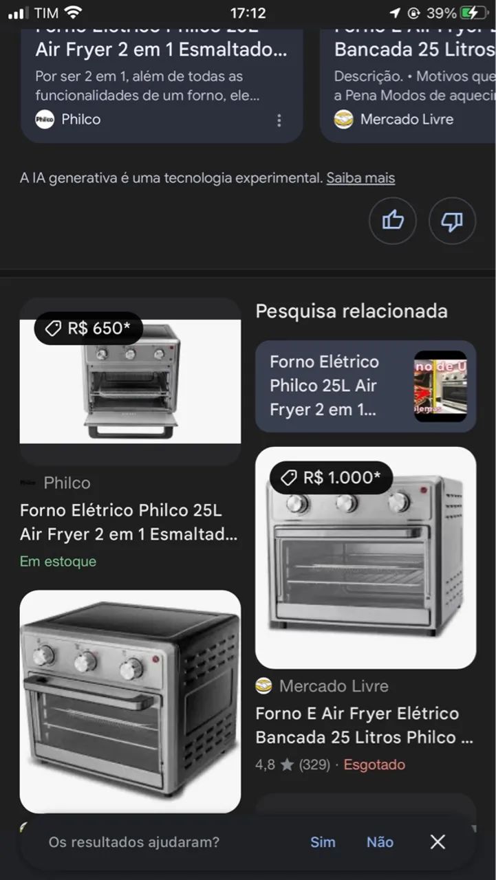  Forno Elétrico Philco 25L Air Fryer 2 em 1 Esmaltado PFE25l conservado - Foto 6