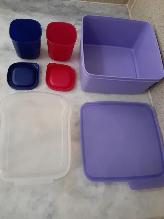 Jogo de Tupperware para Lanches - Novo