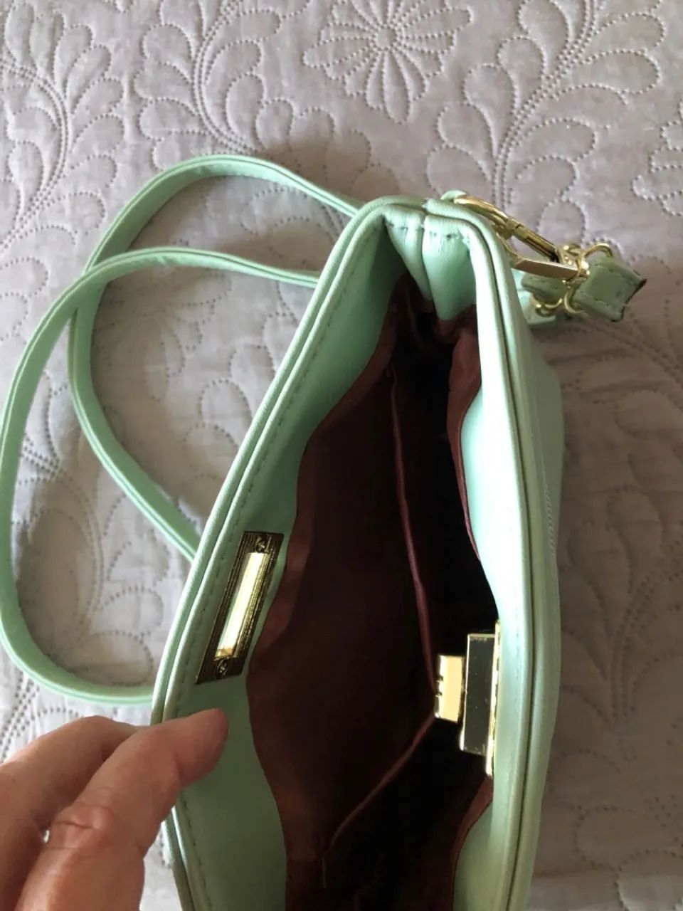 Bolsa de Ombro Verde - Nova - Foto 3