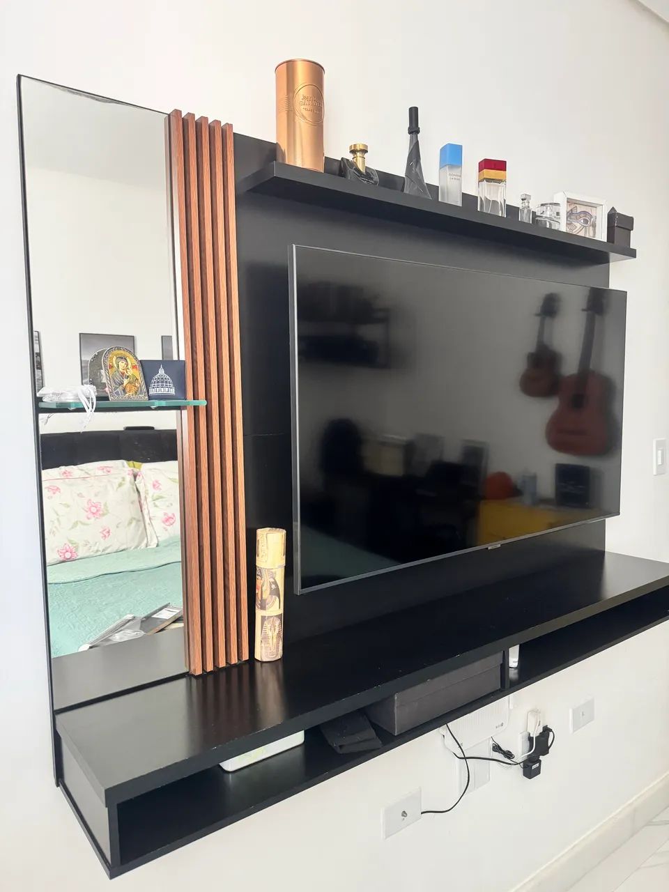 Painel para TV preto 