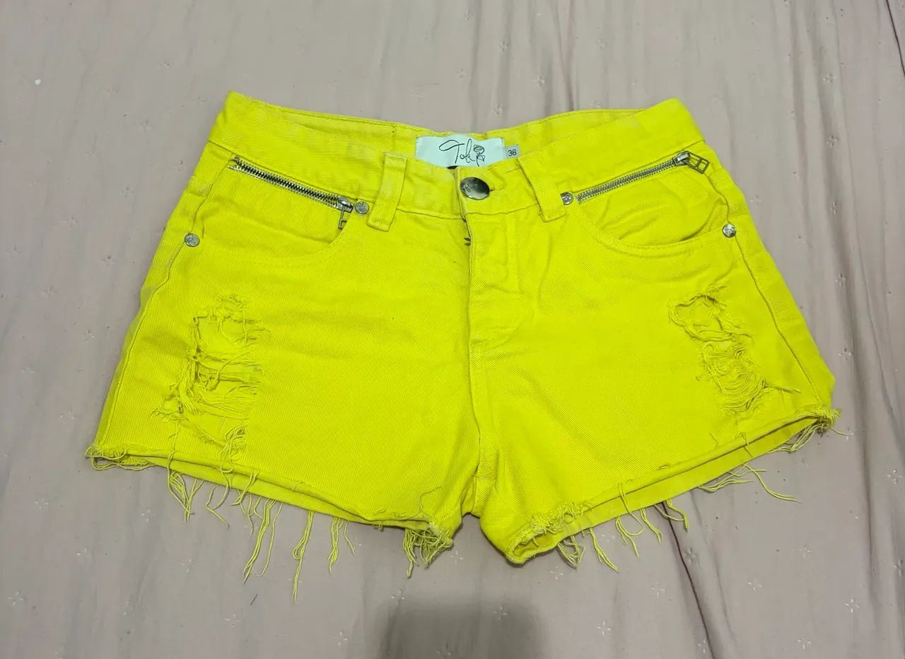Short Toli amarelo - Tamanho 36 - Foto 4
