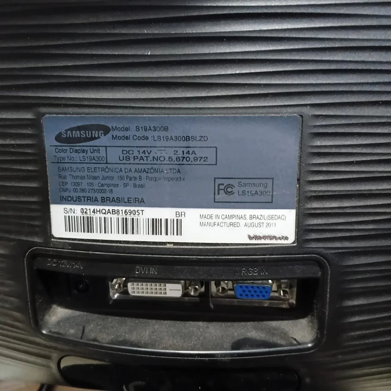 Monitor Samsung SyncMaster S19B300 LED 18,5" (VGA + DVI) - Foto 2